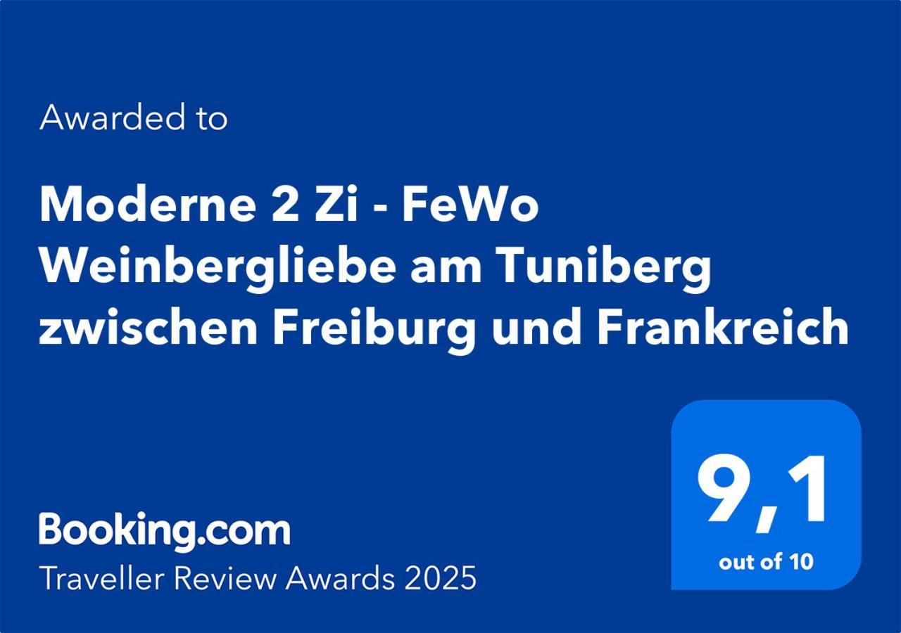 Moderne 2 Zi - Fewo Weinbergliebe Am Tuniberg Zwischen Freiburg Und Frankreich Merdingen Εξωτερικό φωτογραφία